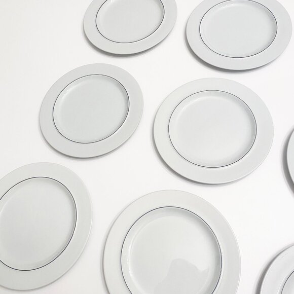 12 x Royal Copenhagen Blåkant Blue Line – Salad plates Salattallerken No 3068 - Picture 4 of 12